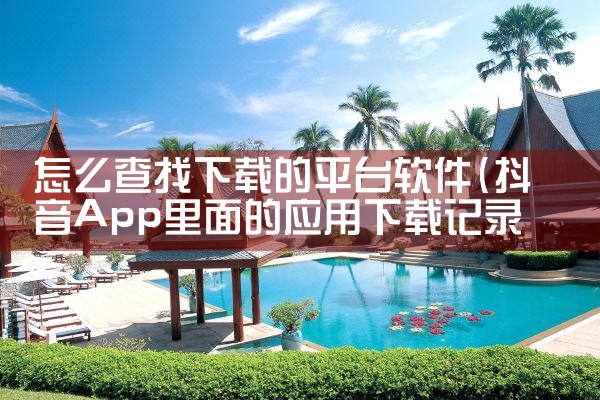 怎么查找下载的平台软件|男娘日记