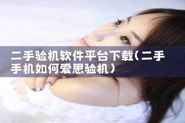二手验机软件平台下载