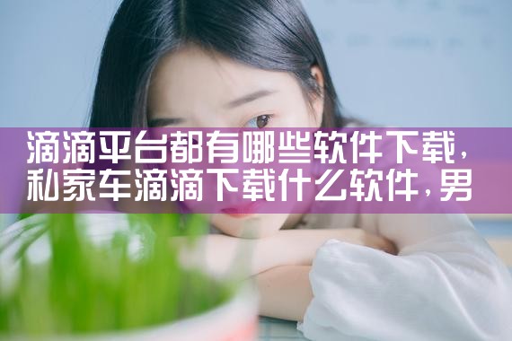 滴滴平台都有哪些软件下载|男娘日记